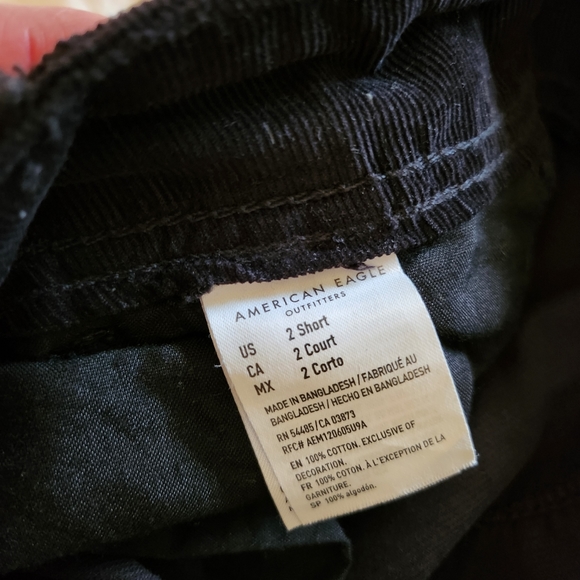 American Eagle Black Courdory Joggers - Picture 5 of 5